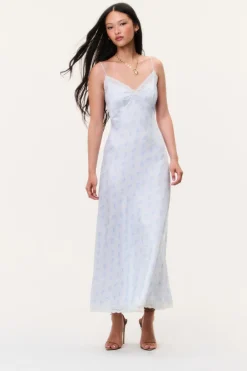 Manuela Silk-Blend Maxi Slip Dress