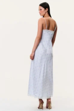 Manuela Silk-Blend Maxi Slip Dress