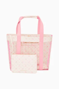 Marjorie Ditsy Floral PVC Tote