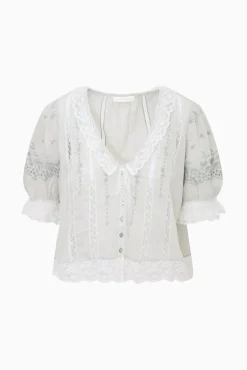 Maurelle Cotton Lace Blouse