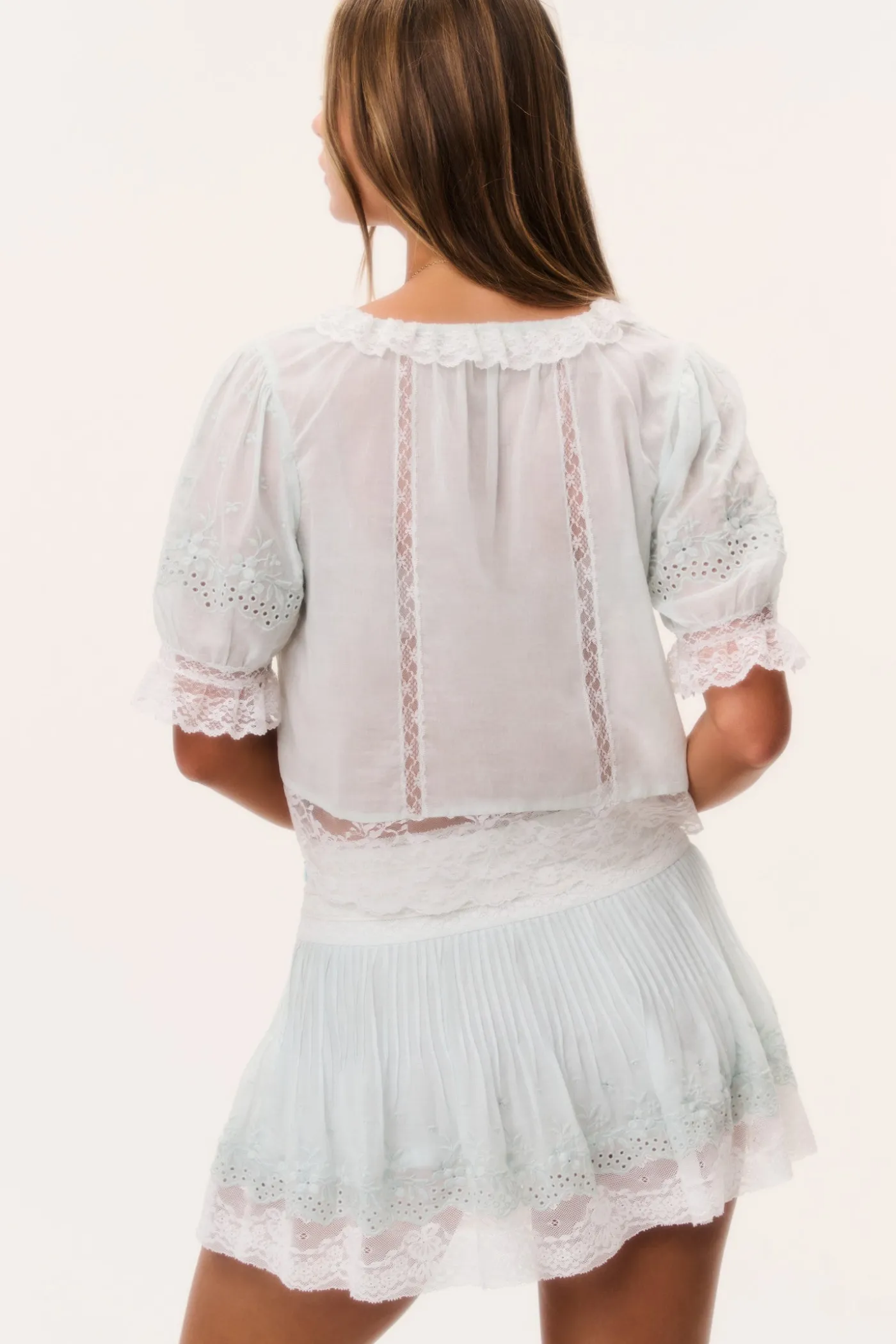 Maurelle Cotton Lace Blouse