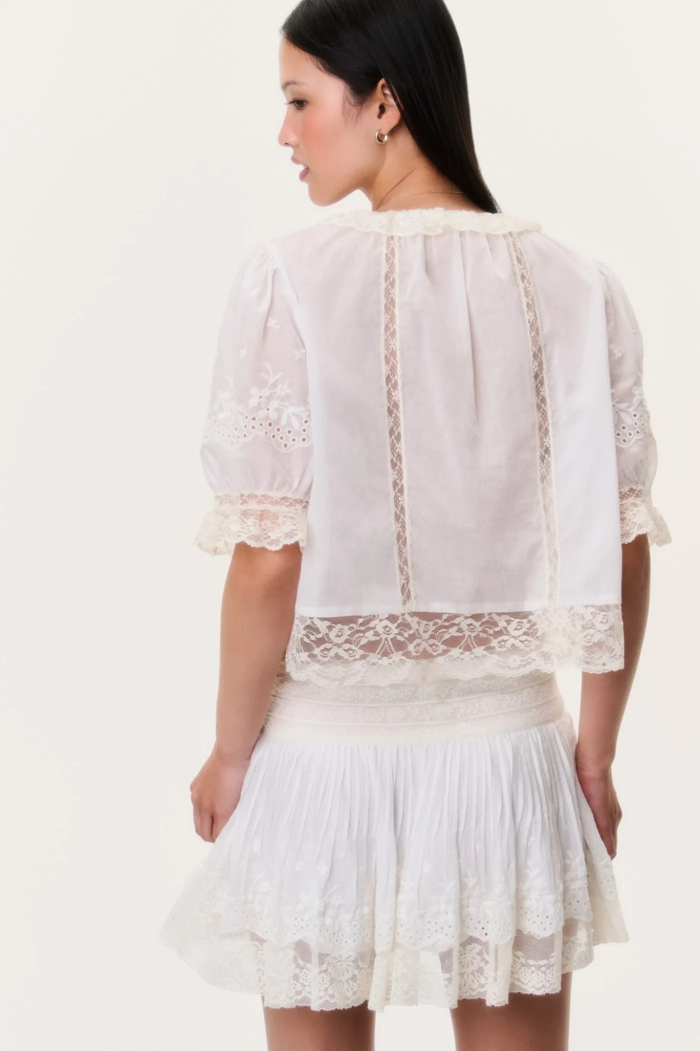 Maurelle Cotton Lace Blouse