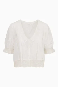Maurelle Cotton Lace Blouse