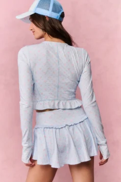 Medway Printed Zip-Up Active Top