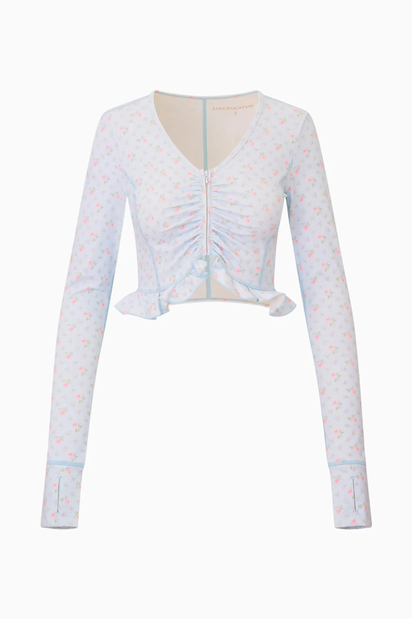 Medway Printed Zip-Up Active Top
