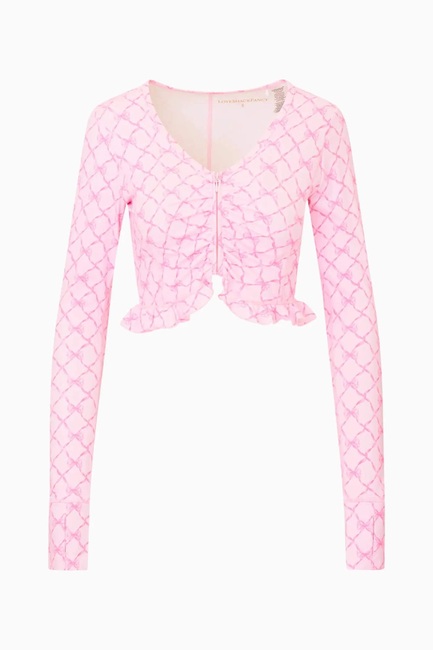 Medway Printed Zip-Up Active Top
