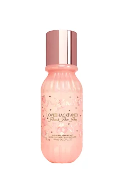 Mini Peach Pom Pom Hair & Body Perfume Mist with Candied Peach and Crystallized Sugar