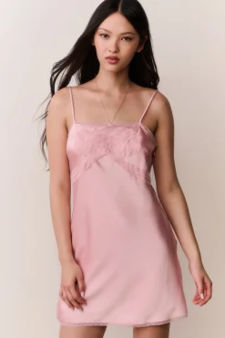 Mirelis Lace Bow Crepe Mini Dress