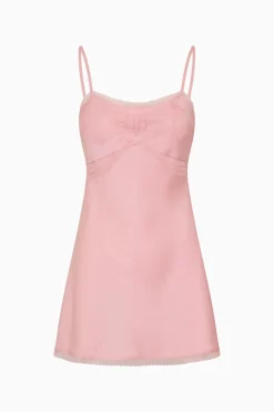 Mirelis Lace Bow Crepe Mini Dress