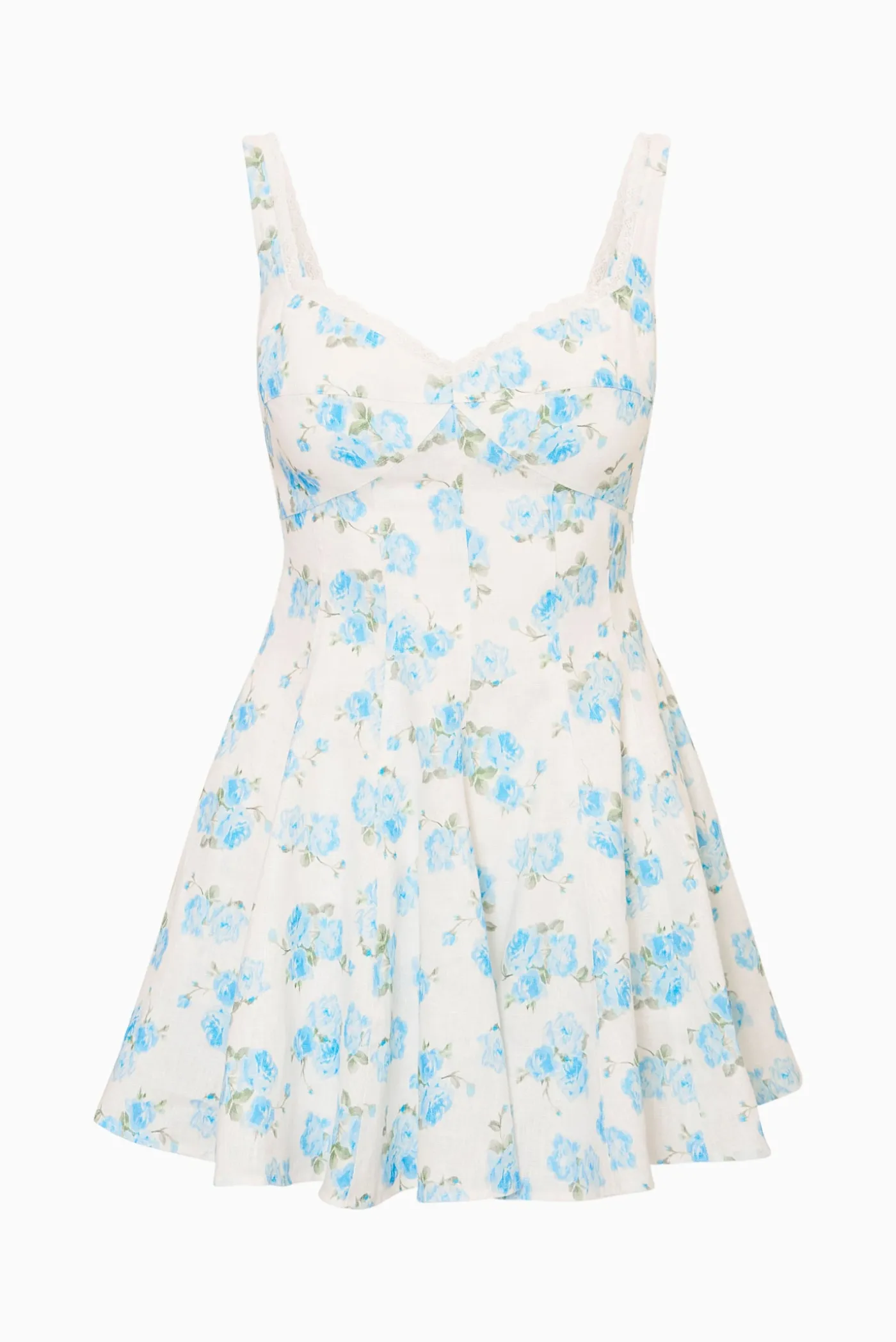 Nabi Linen Floral Mini Dress