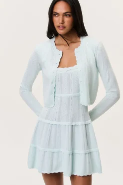 Nadiya Stretch Pointelle Cardigan