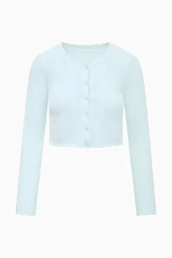 Nadiya Stretch Pointelle Cardigan