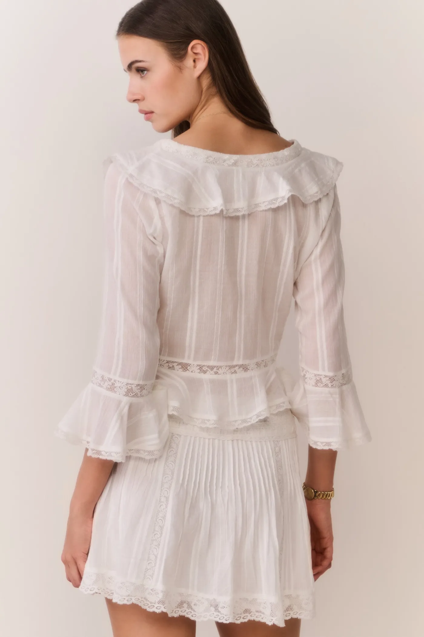 Olenna Cotton Victorian Ruffle Top