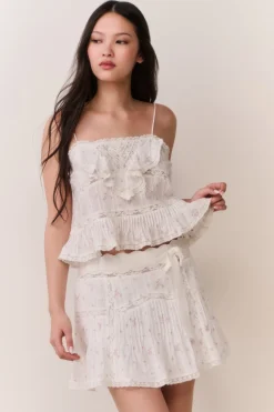 Ondeline Floral Embroidered Cotton Top