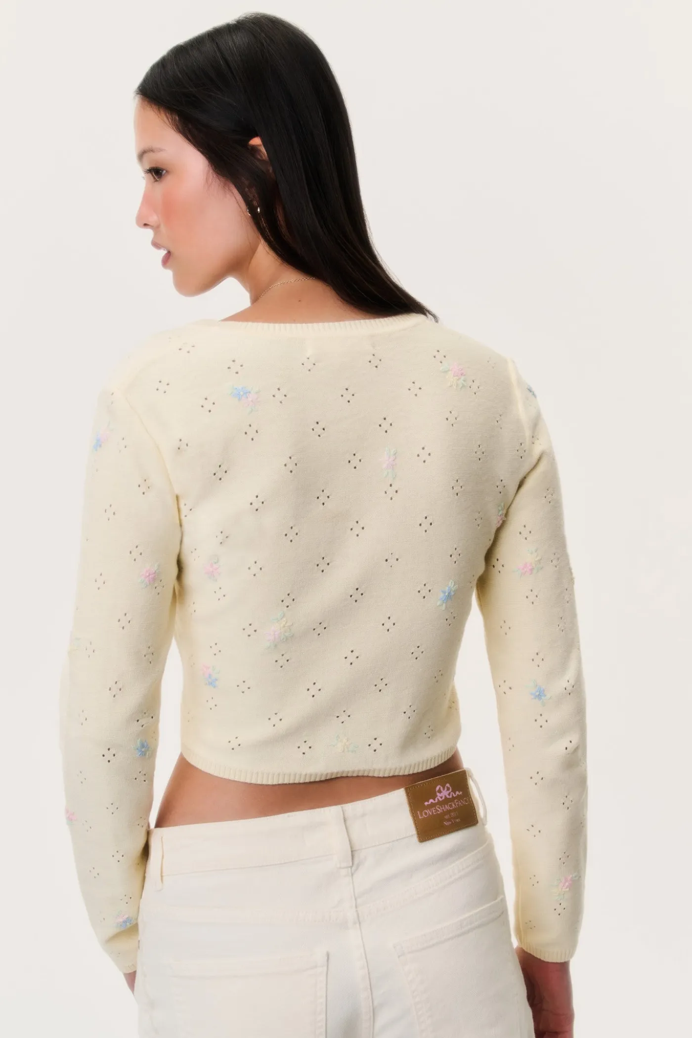 Paelynn Embroidered Floral Cardigan