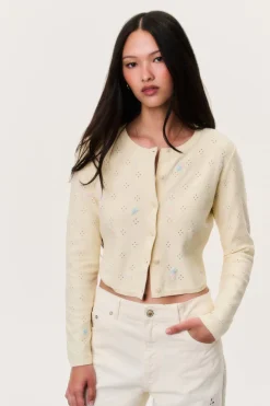 Paelynn Embroidered Floral Cardigan