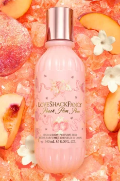 Peach Pom Pom Hair & Body Perfume Mist with Candied Peach and Crystallized Sugar