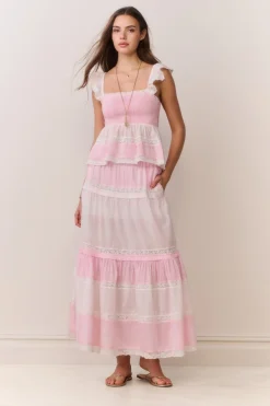 Phia Mixed Print Maxi Skirt