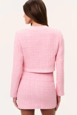 Ralphette Pearl-Embellished Tweed Jacket