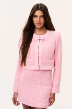 Ralphette Pearl-Embellished Tweed Jacket