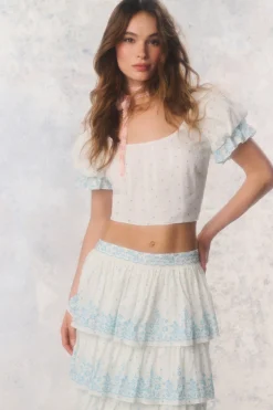 Re-Edition Christine Cotton Polkadot Top