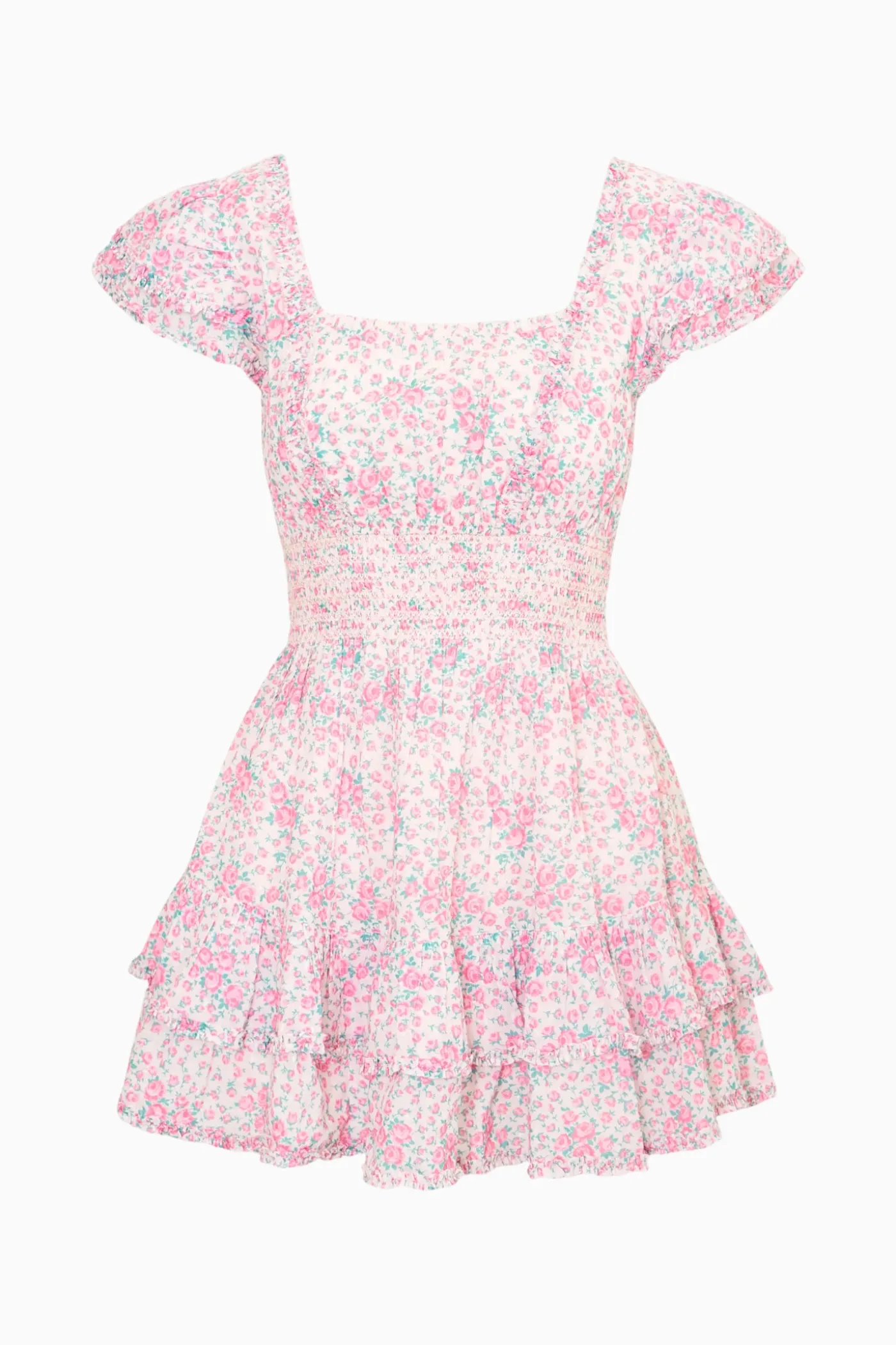 Re-Edition Stanton Floral Cotton Mini Dress