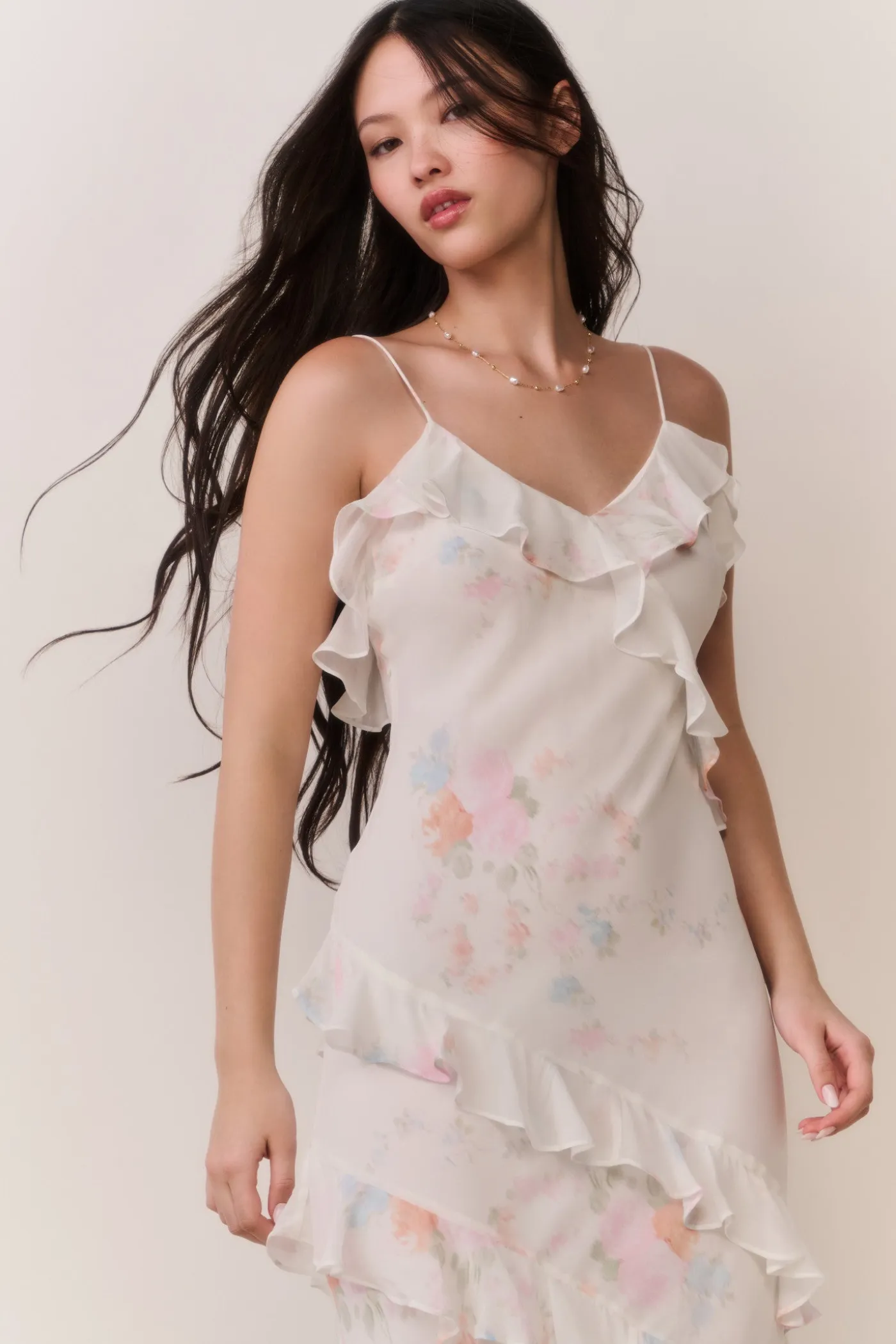 Rialto Floral Bow Print Maxi Dress