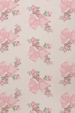 Rosa Beaux Pink Mint Standard Wallpaper