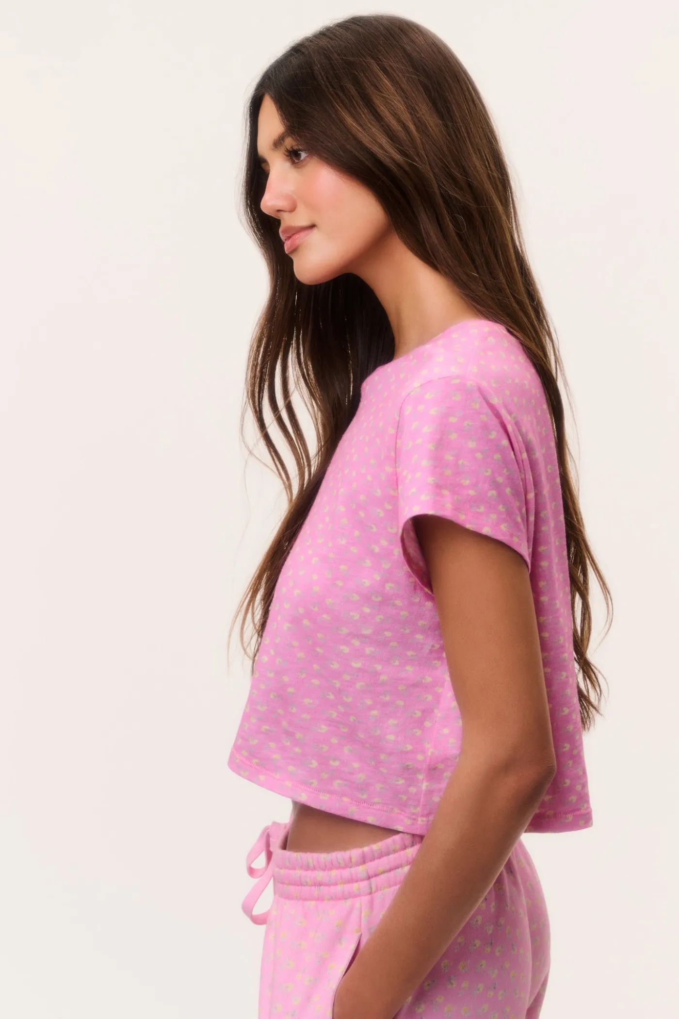 Rubin Ditsy Floral Cropped Tee