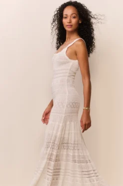 Solenne Fine Pointelle Maxi Dress