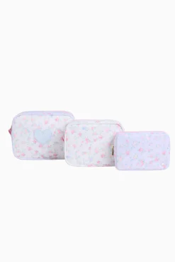 STATE x LoveShackFancy Floral Travel Pouch Set