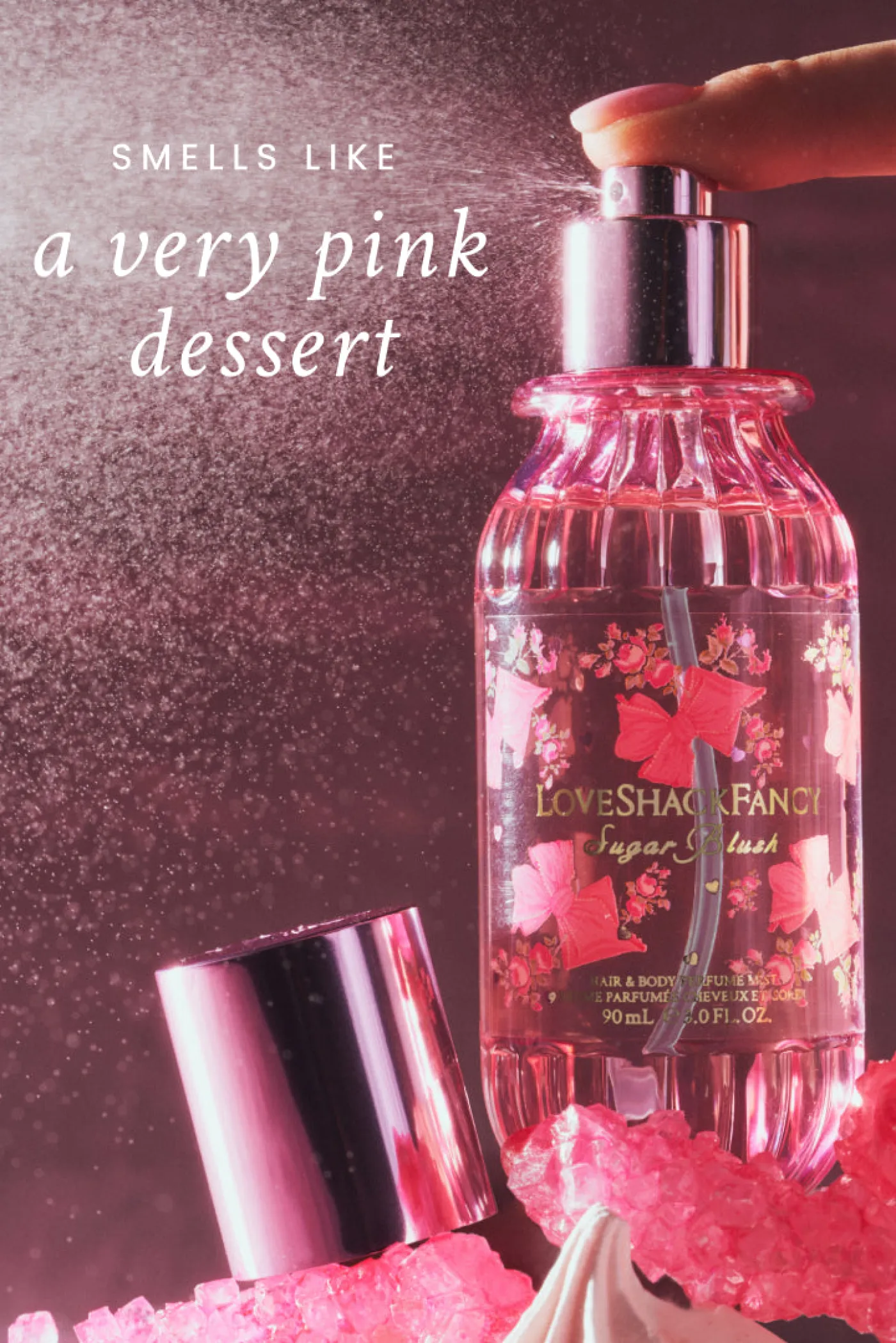 Sugar Blush Hair & Body Perfume Mist with Vanilla & Passion Fruit