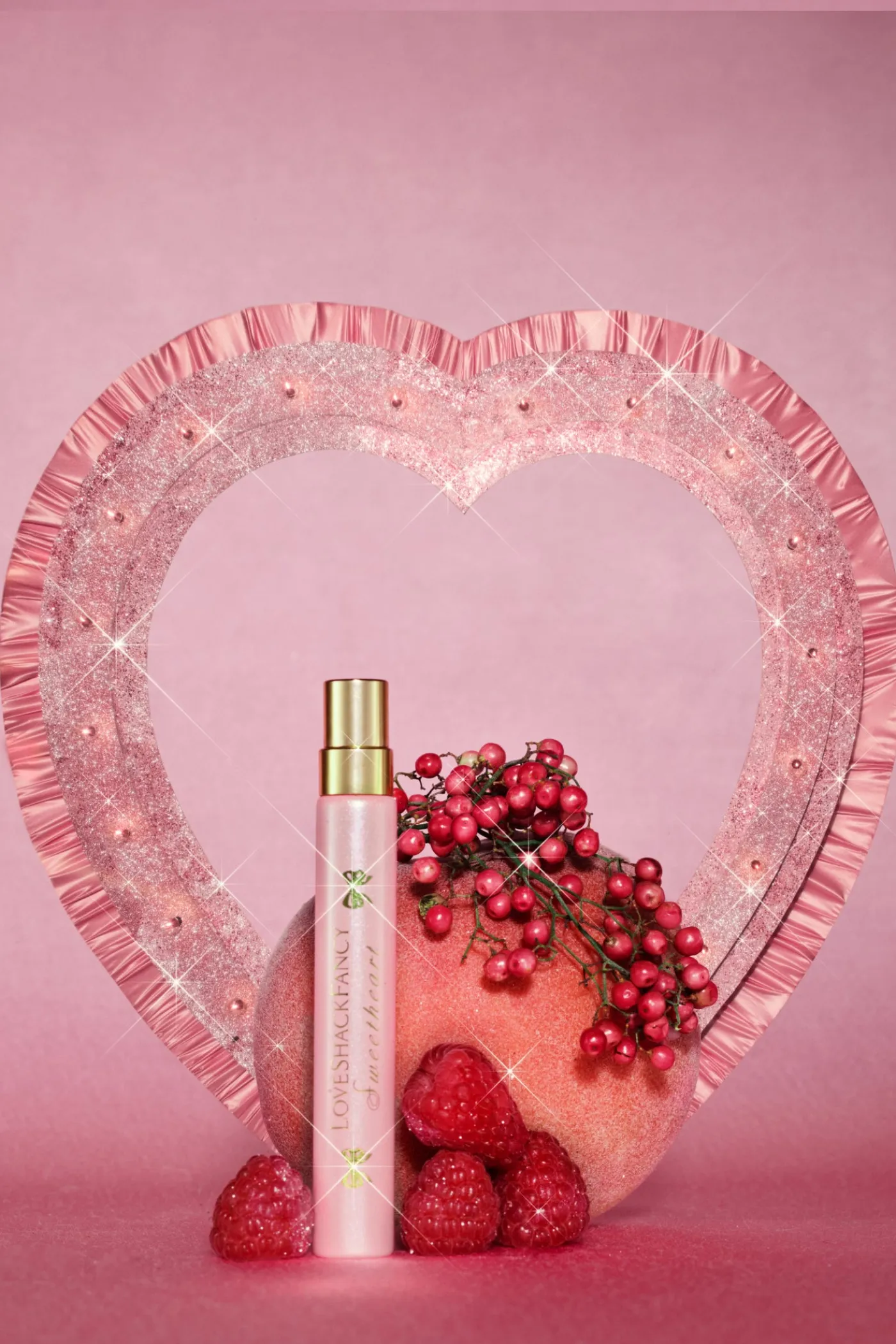 Sweetheart Eau de Parfum Travel Spray with Pink Raspberry and Peach Musk