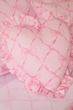 Sweetheart Ruffle Heart Pillow