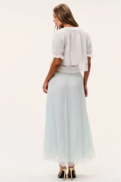 Sybel Silk Chiffon Maxi Skirt