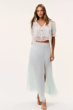 Sybel Silk Chiffon Maxi Skirt