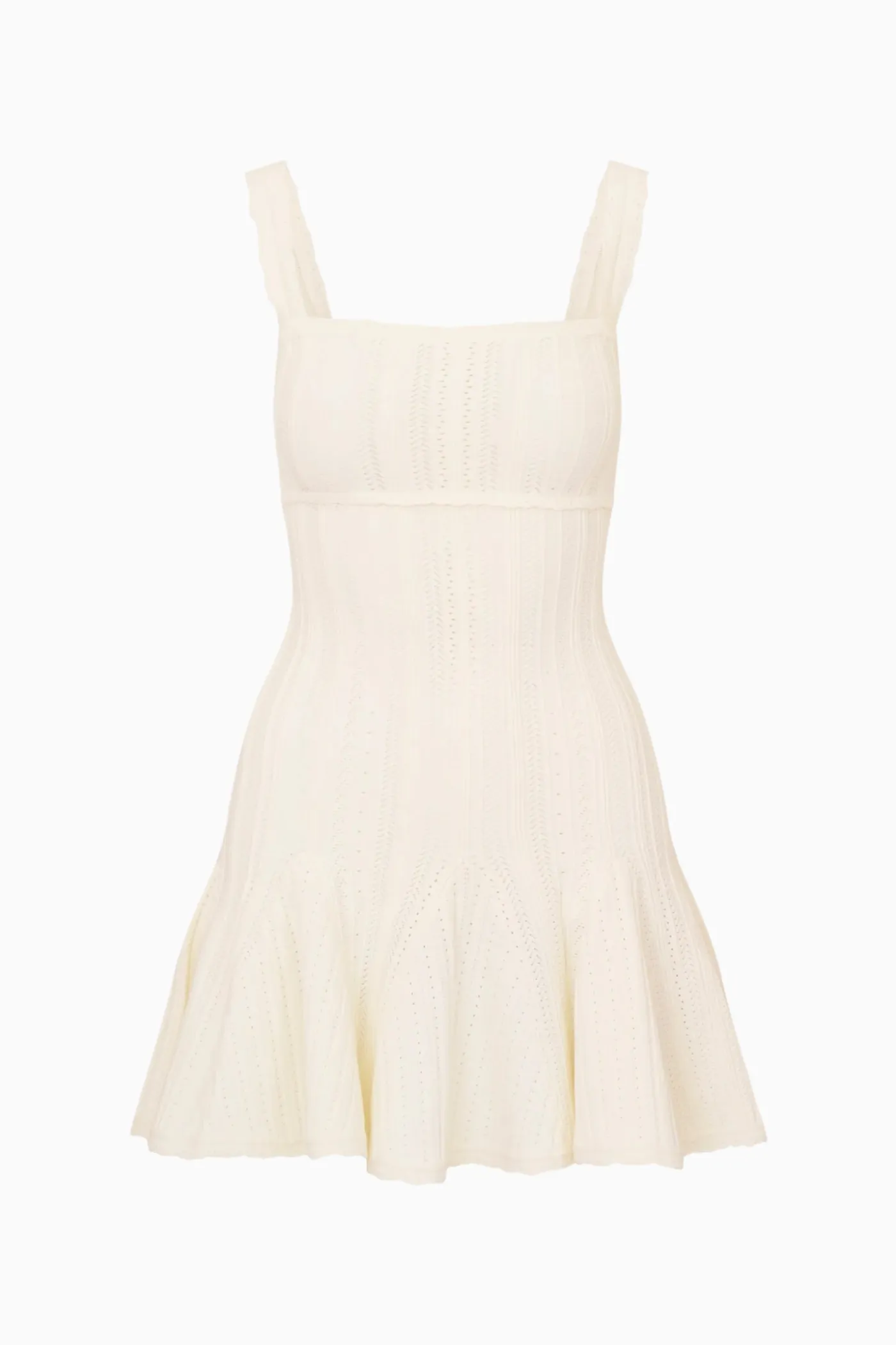 Tabatha Stretch Pointelle Mini Dress
