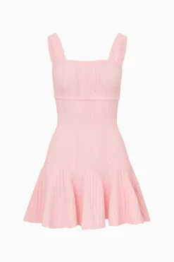 Tabatha Stretch Pointelle Mini Dress