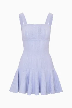 Tabatha Stretch Pointelle Mini Dress