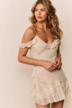 Timara Floral Chiffon Mini Dress