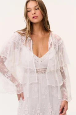 Tourelle Sheer Lace Blouse