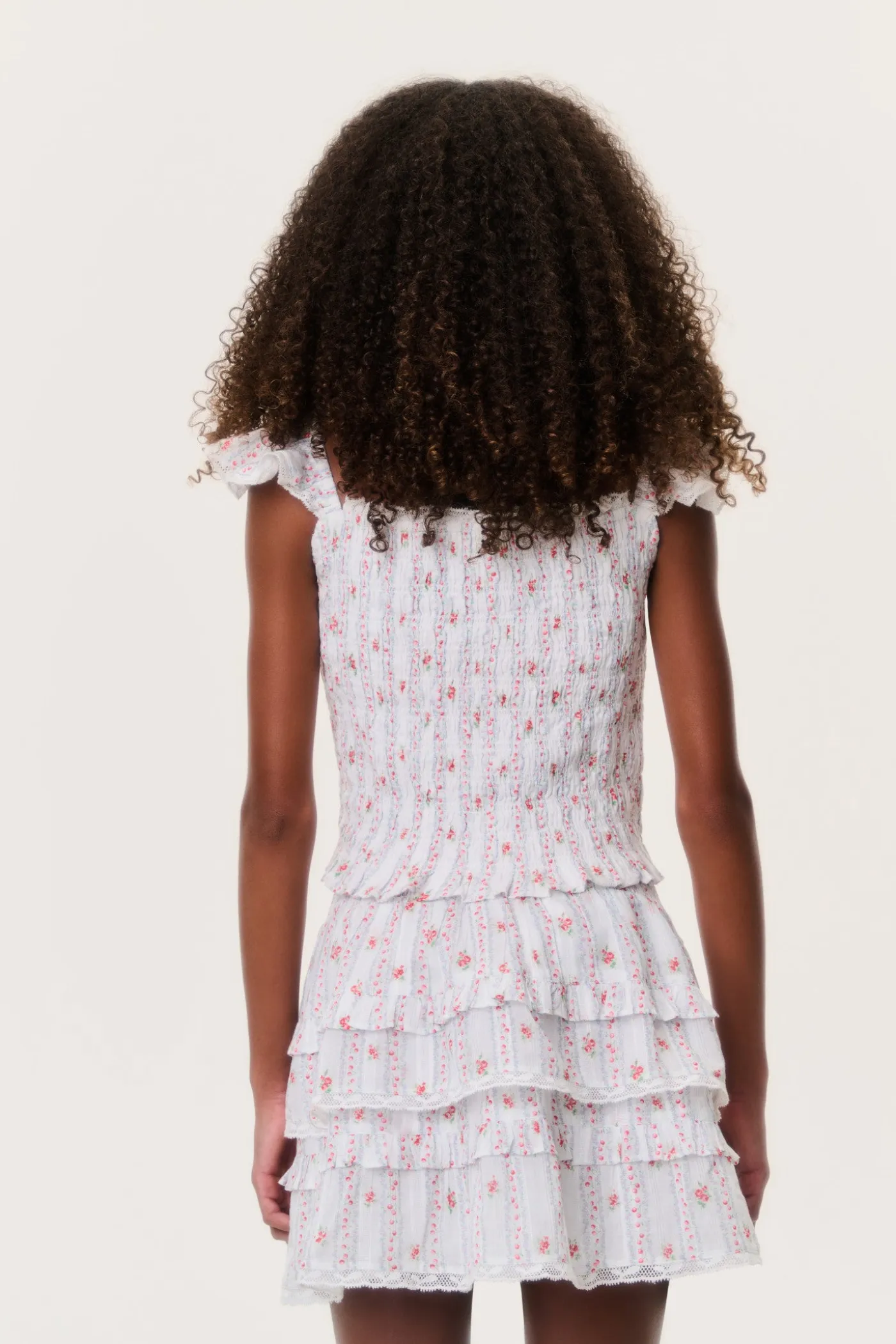 Tween Cherry Stripe Caspia Top