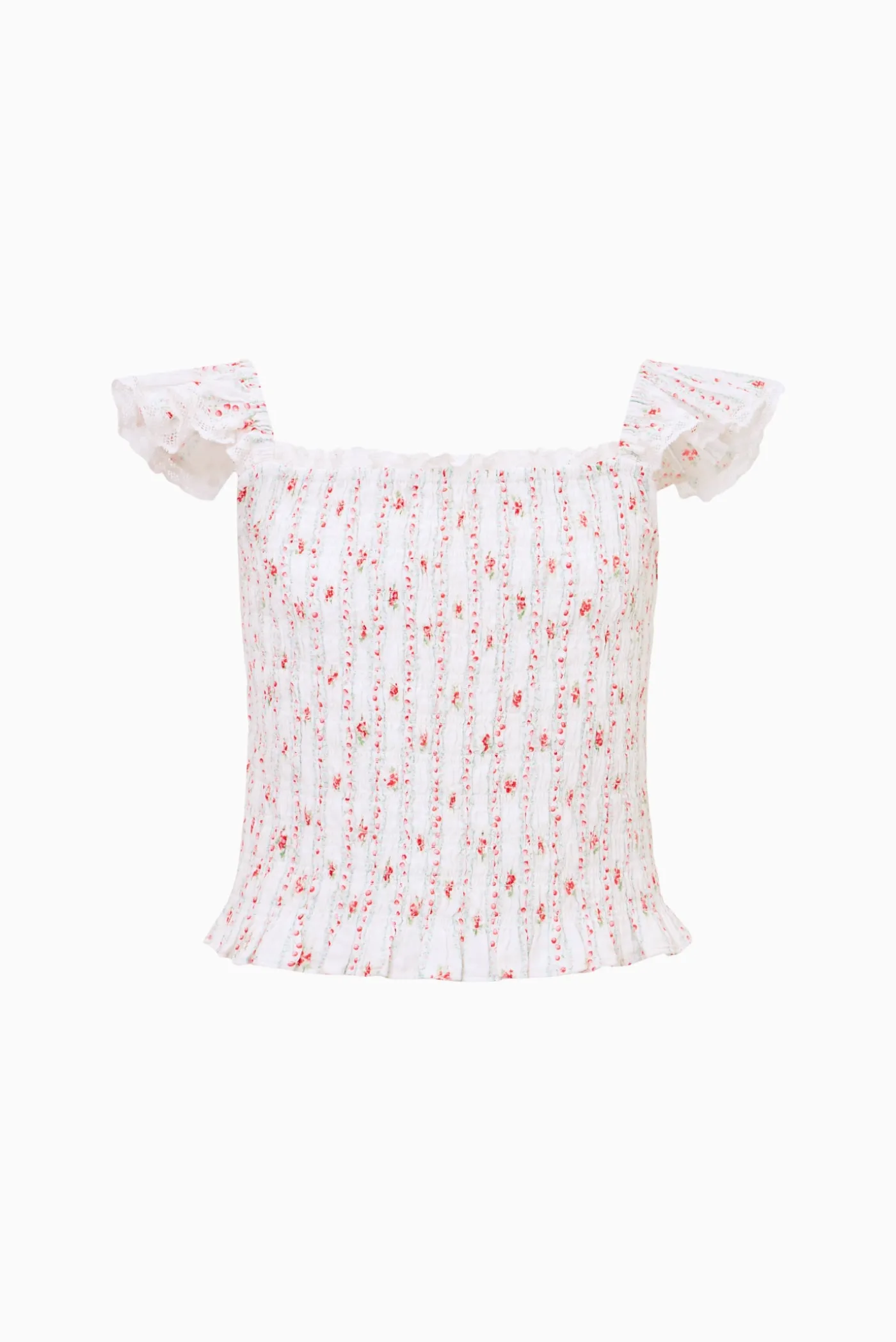 Tween Cherry Stripe Caspia Top