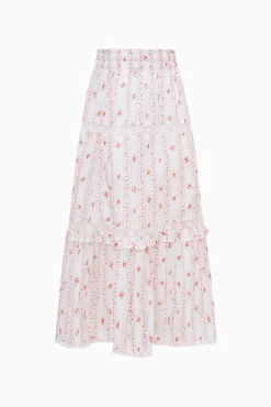 Tween Cherry Stripe Colina Skirt