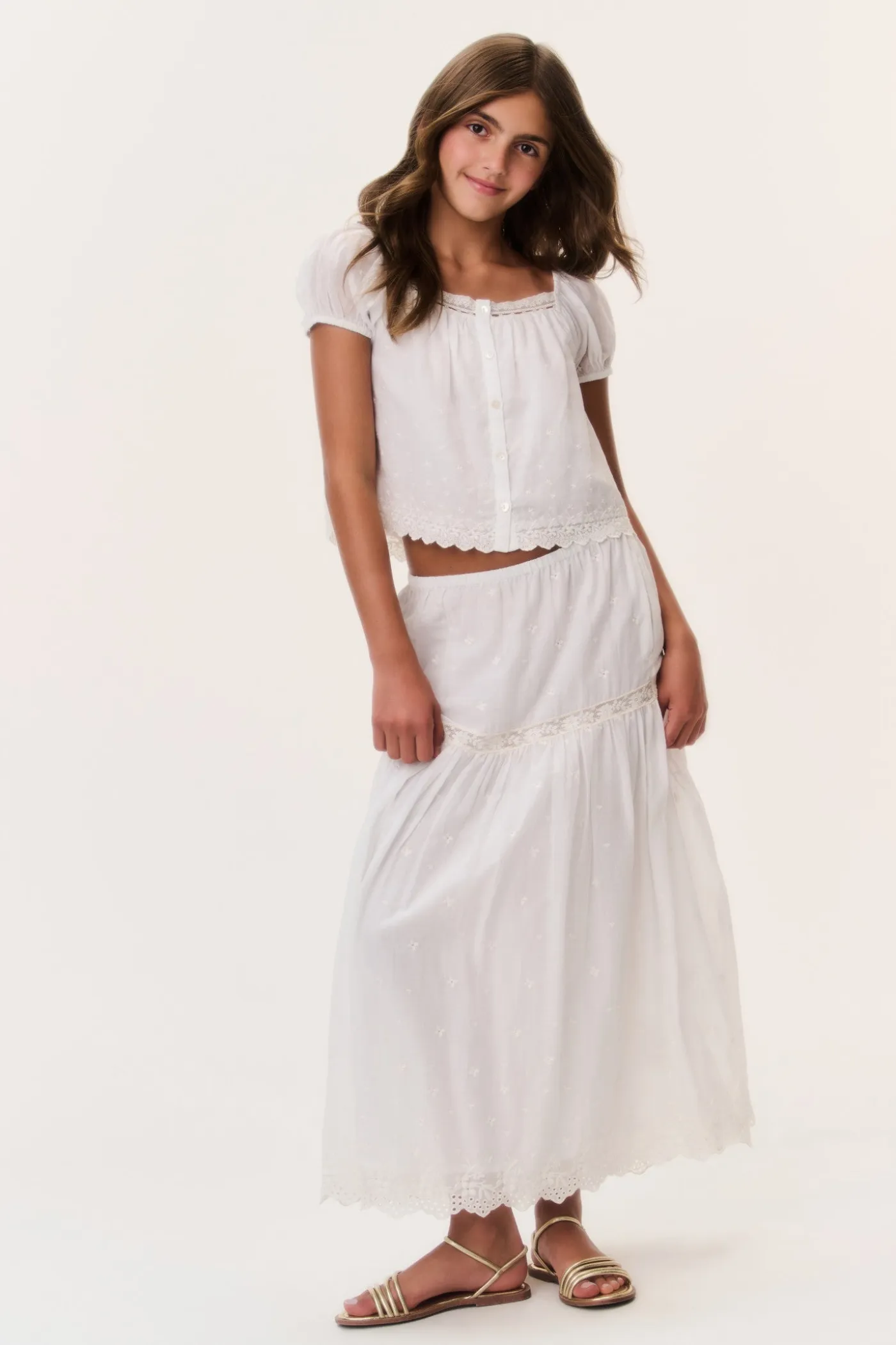 Tween Cotton Lace Leonna Top