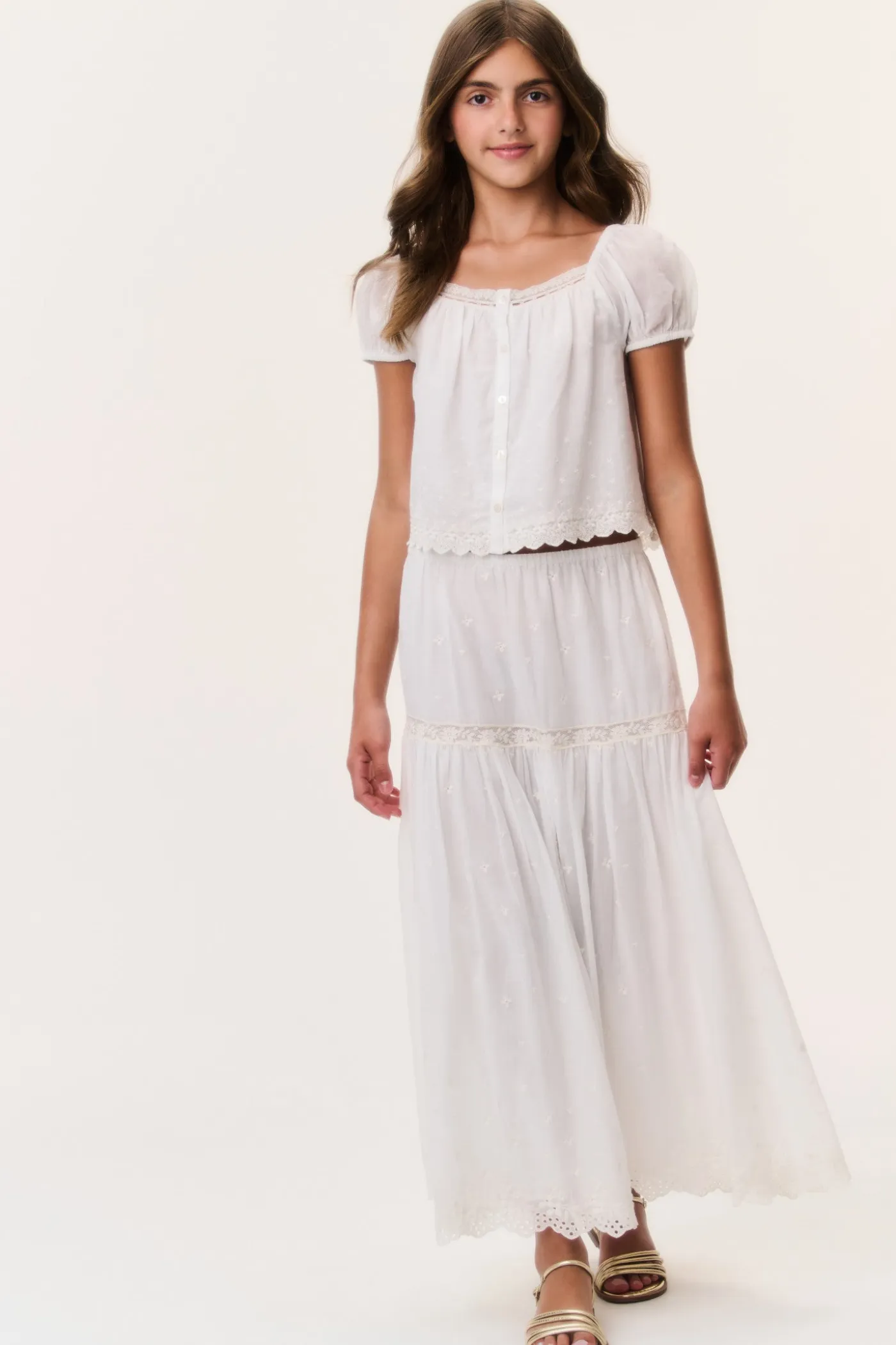 Tween Cotton Lace Norael Skirt