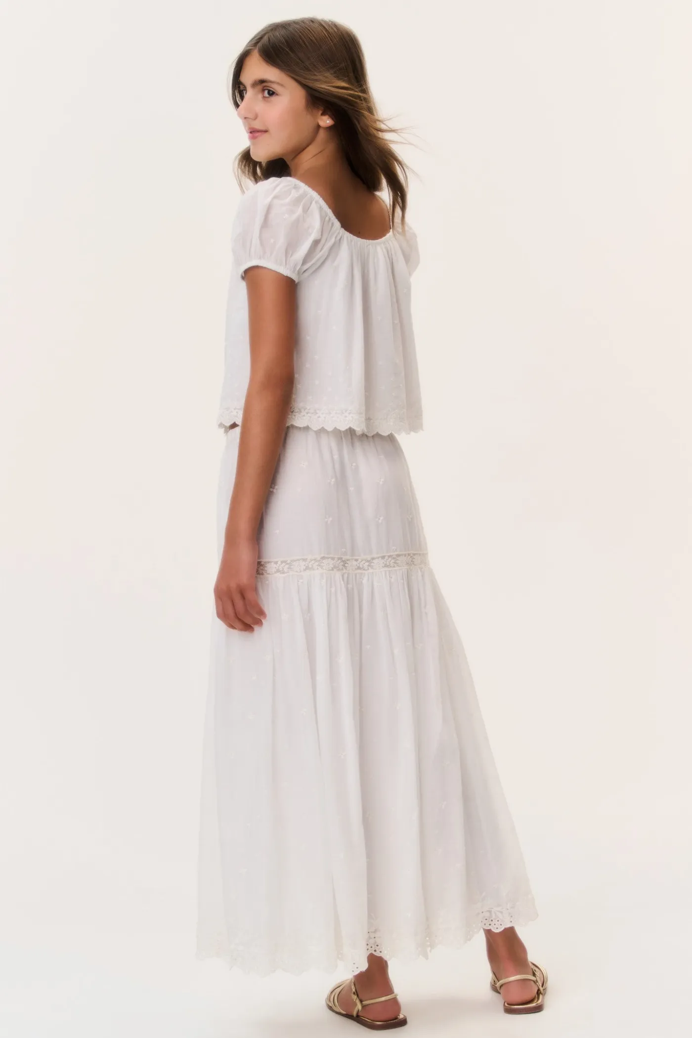 Tween Cotton Lace Norael Skirt