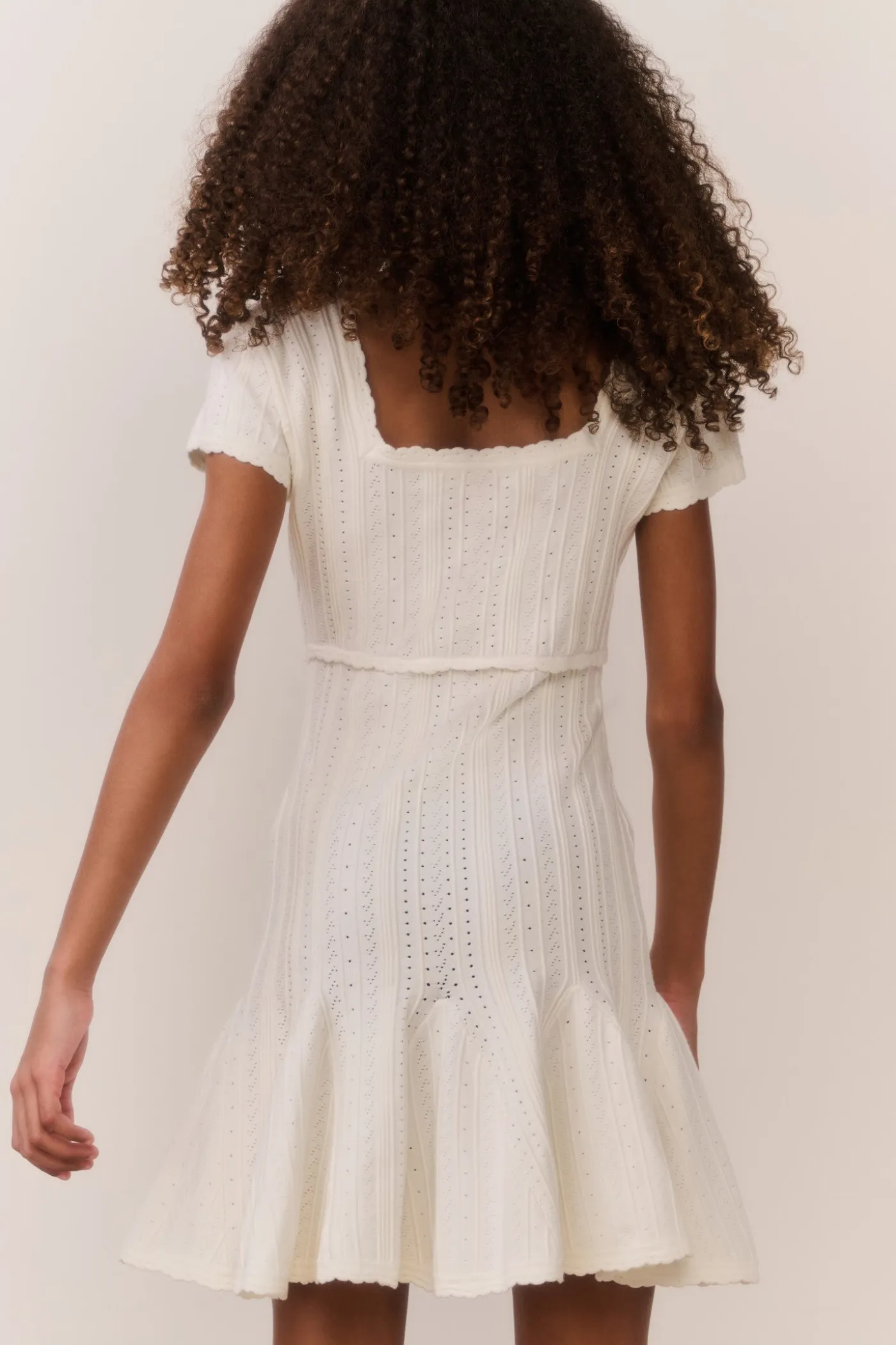 Tween Daffron Stretch Pointelle Dress