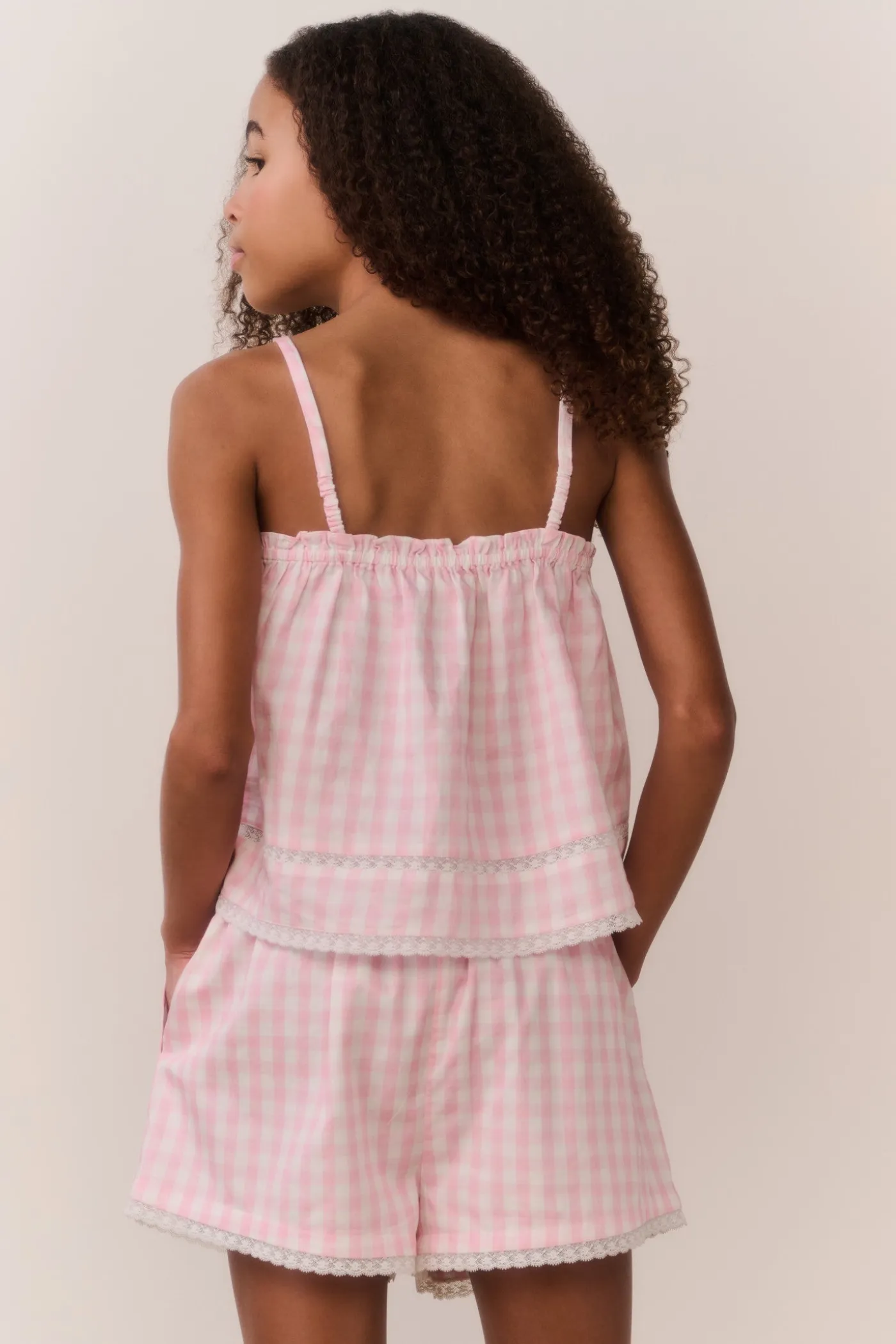 Tween Fiorella Gingham Top