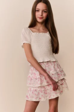 Tween Floral Blooms Billie Skirt